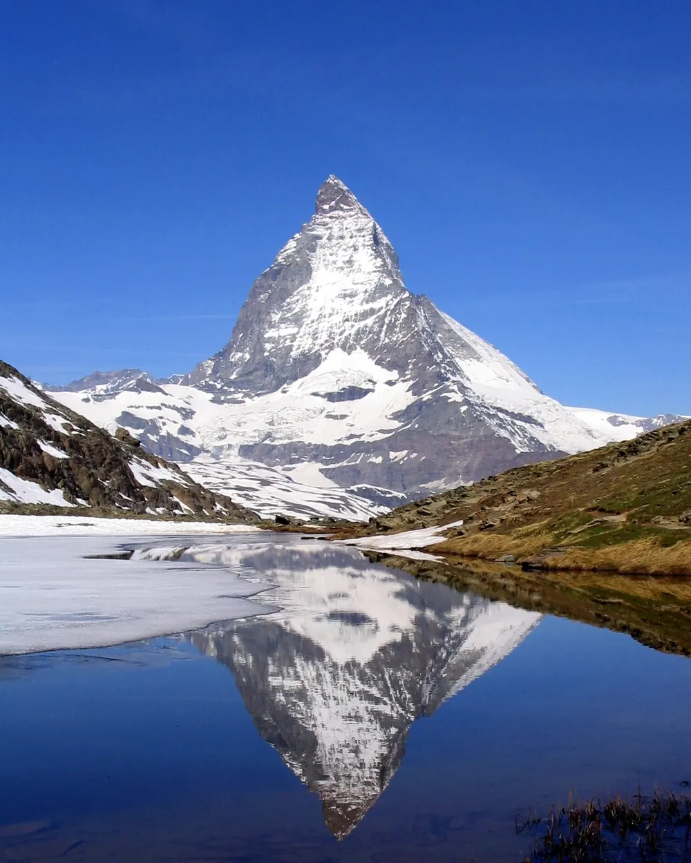 Matterhorn from the Riffelsee, Zermatt
