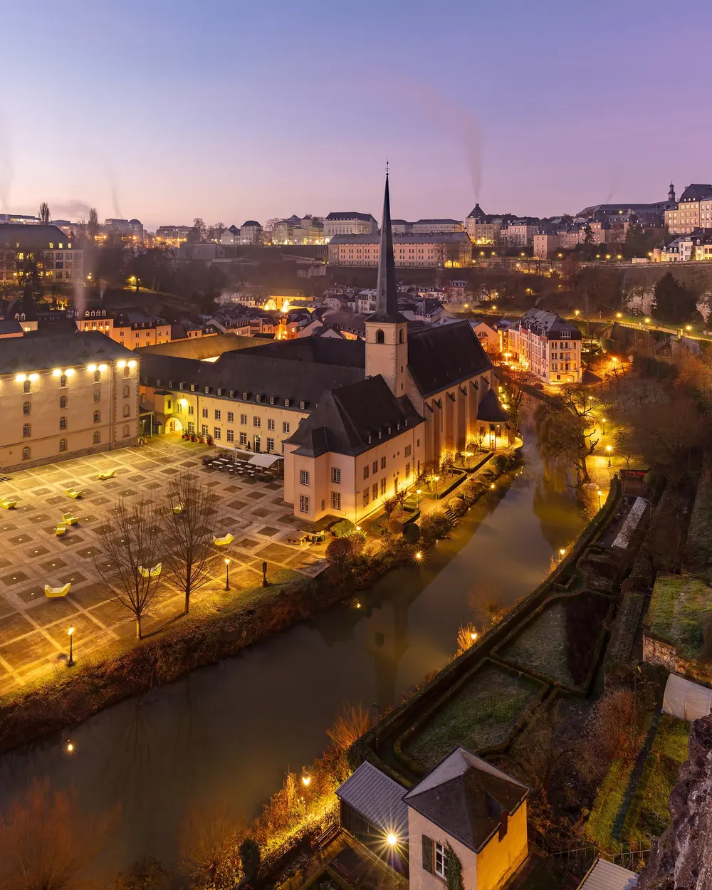 Grund and Neumünster Abbey, Luxembourg City