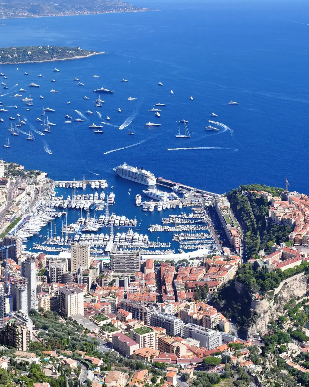 Port Hercule and Monaco-Ville, Monaco